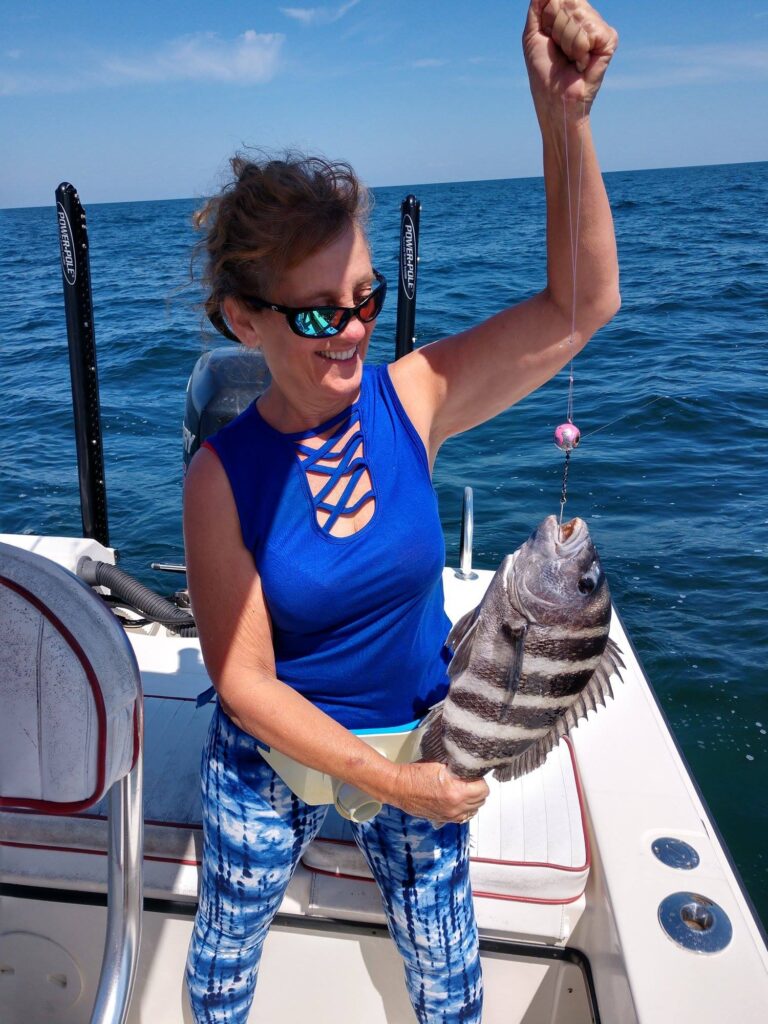 FIshing near Citrus County, Sheepshead fish caught
